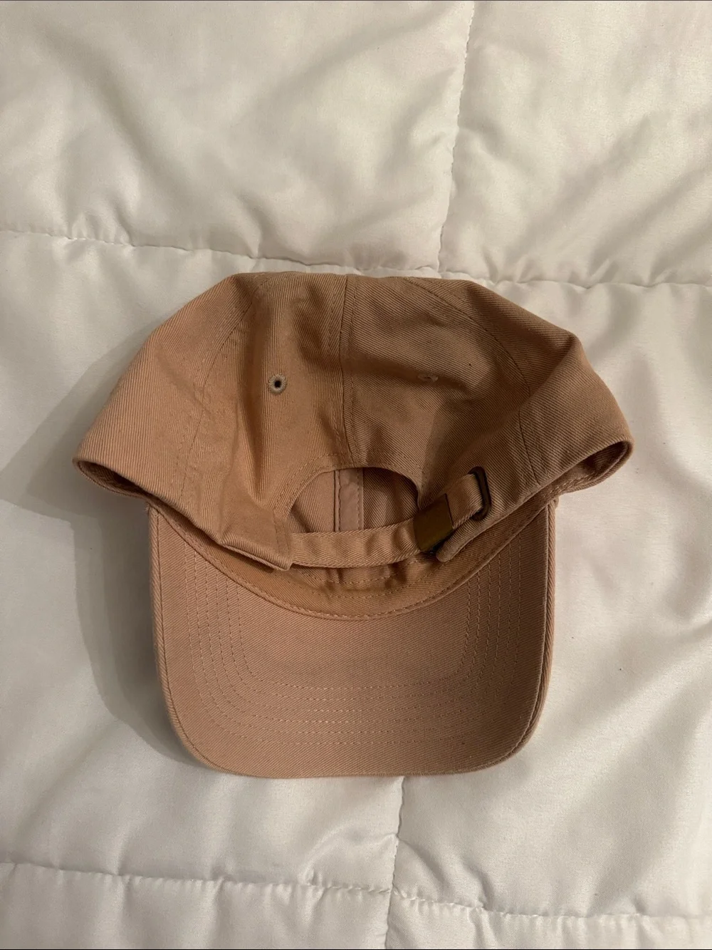 Classic Disney Parks Tan Cotton Cap with Blue Mickey Mouse Logo